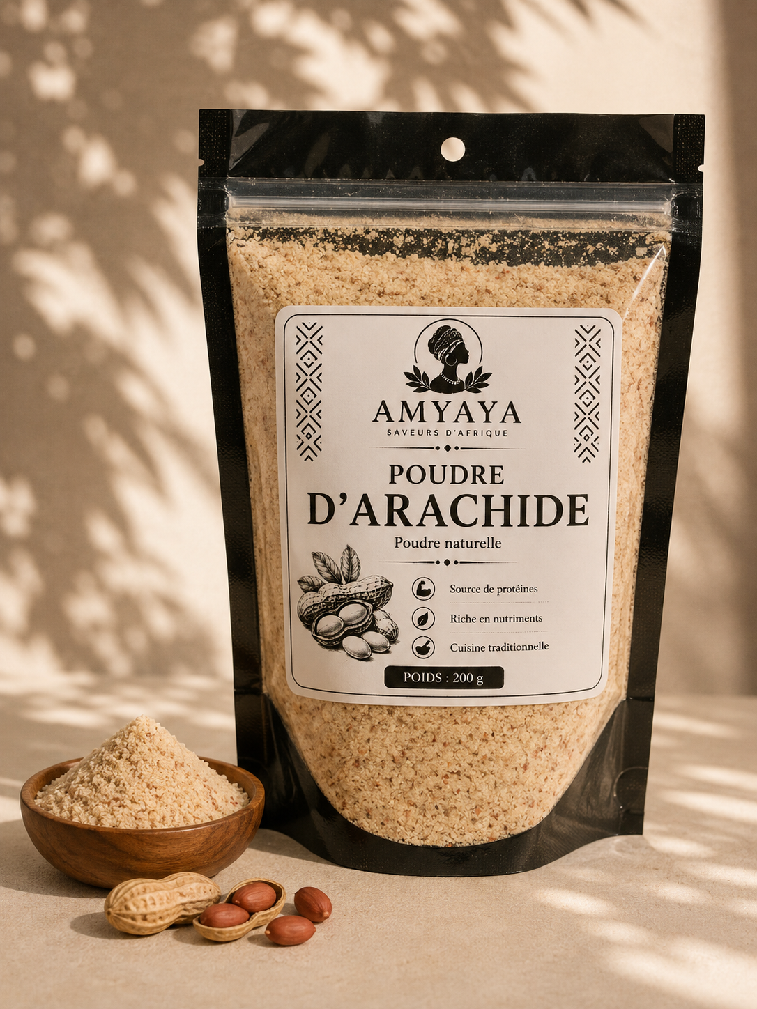 Poudre d'arachide naturelle – 200 g