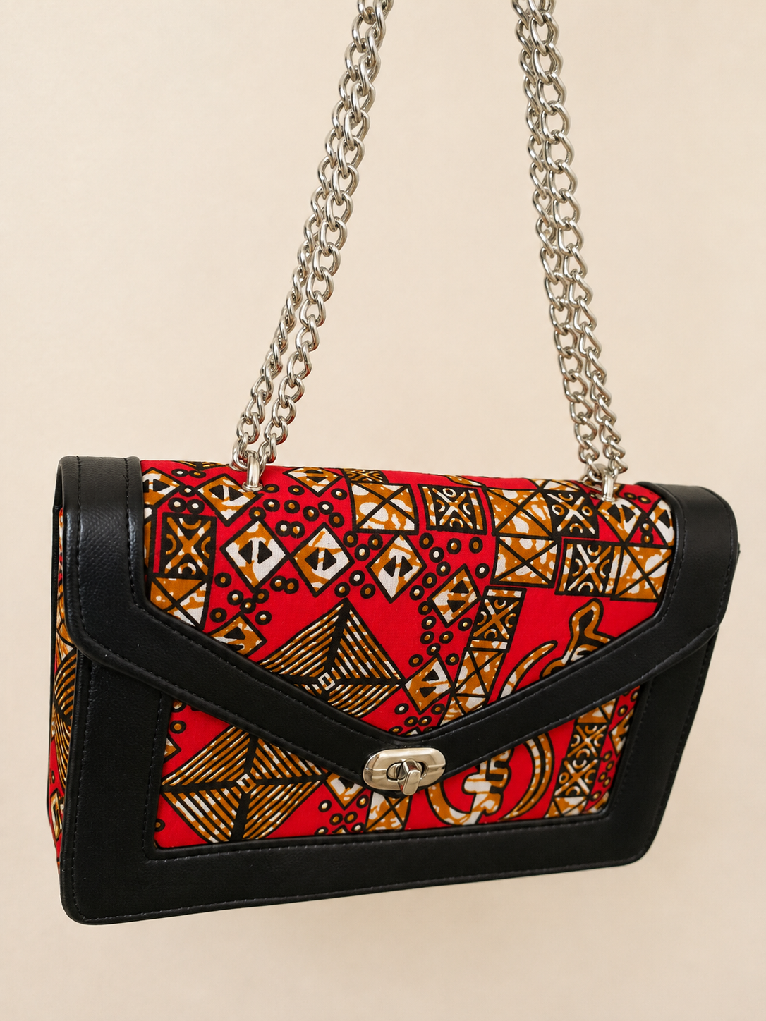 Sac à Bandoulière Wax – Rouge Doré