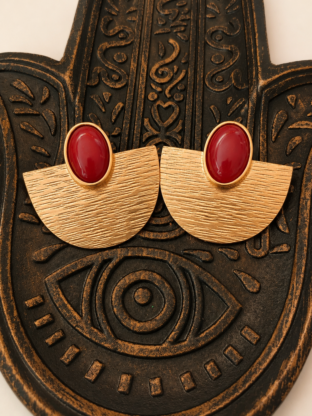 Set Aminata — Boucles d’oreilles&Bague Bronze