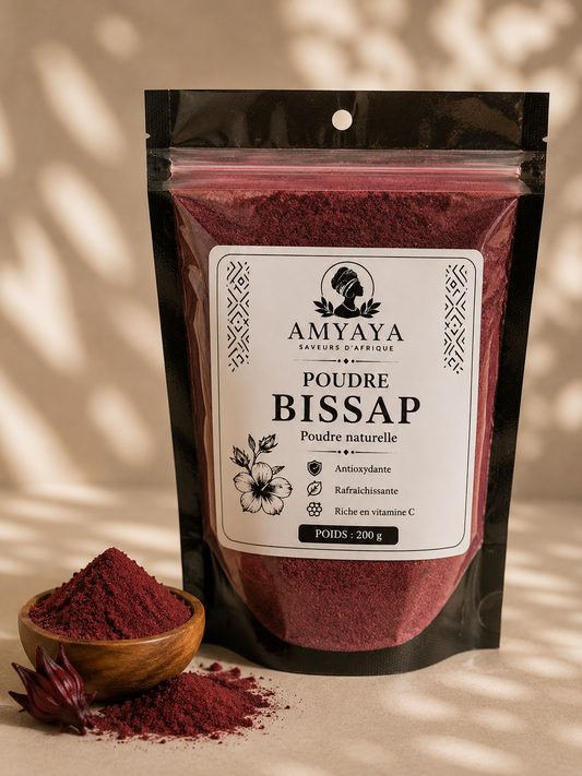 Poudre de Bissap 200 g – 100 % Naturelle | Hibiscus en poudre