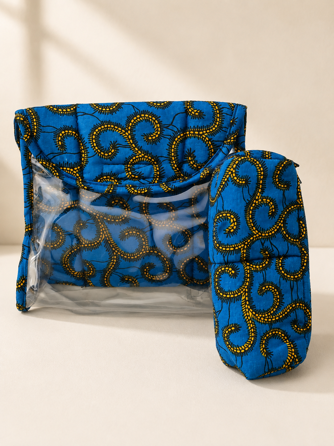 Ensemble Trousse de Toilette & Étui Bleu