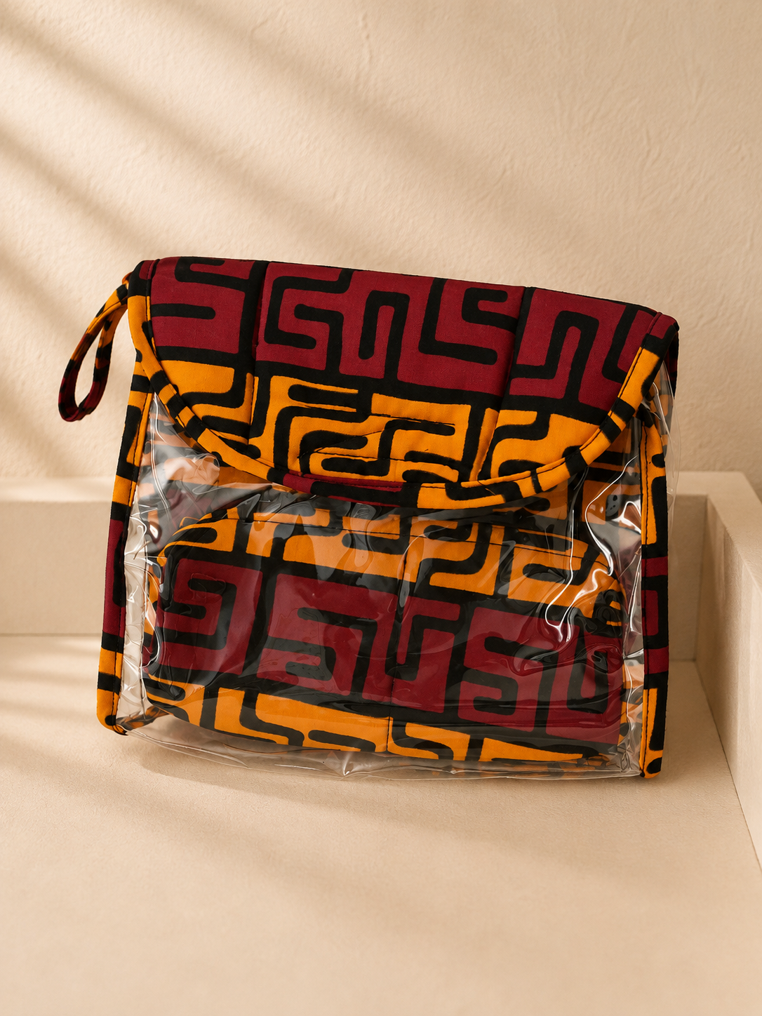 Ensemble Trousse de Toilette & Étui Rouge&Orange