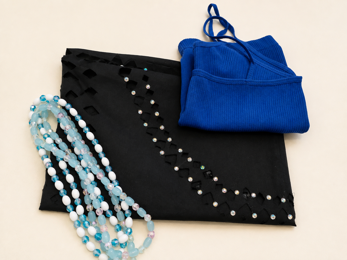Pack bleu noir (pagne Body baya)