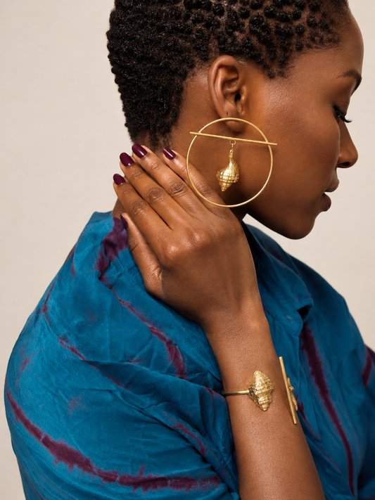 Set Yacine Bracelet&Boucles— Bronze