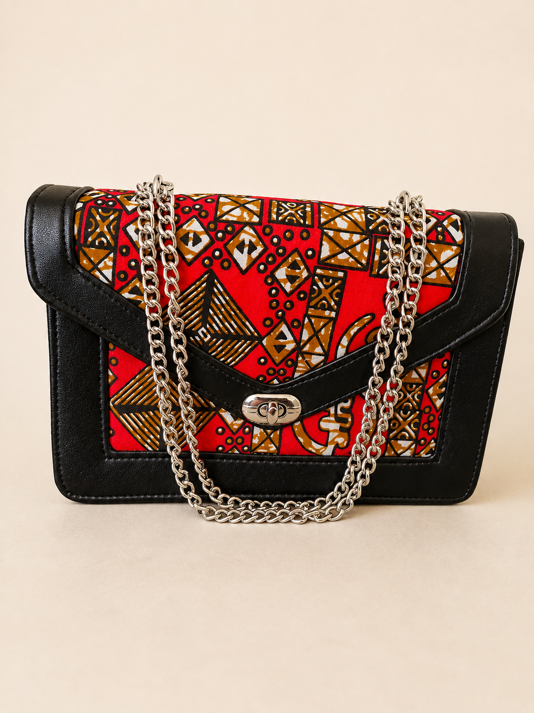 Sac à Bandoulière Wax – Rouge Doré