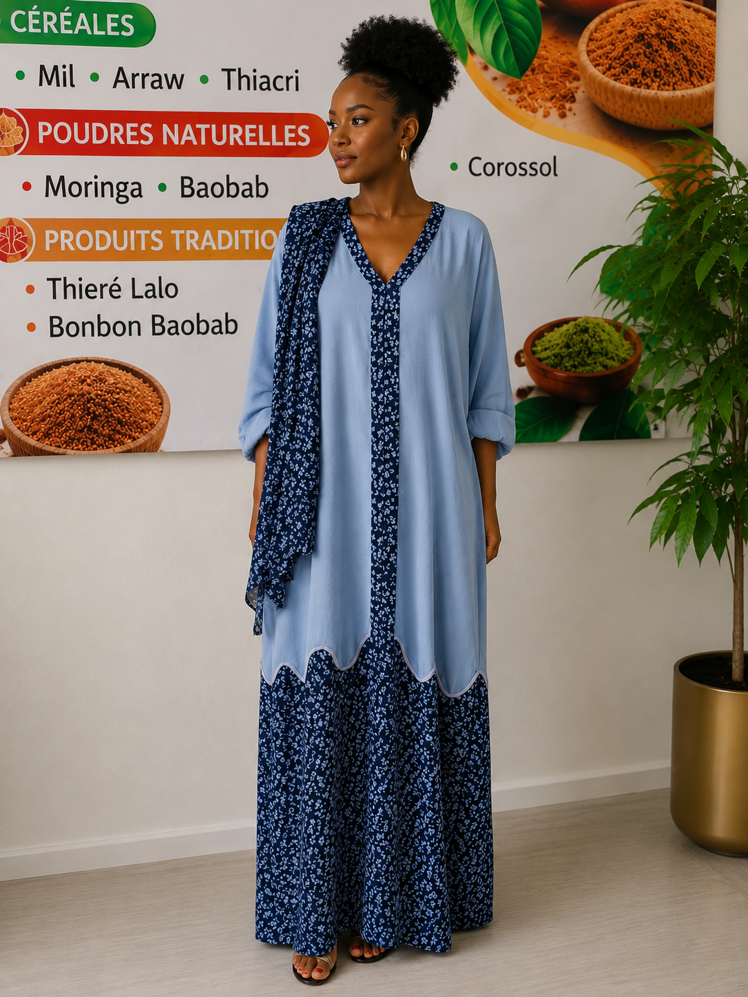Robe Longue en Voile de Coton