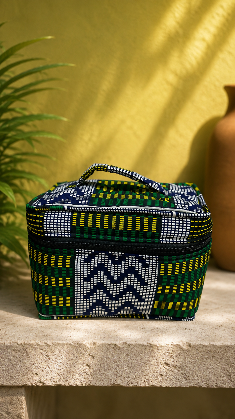 Trousse Vanity– Vert & Bleu
