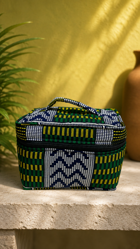 Trousse Vanity– Vert & Bleu